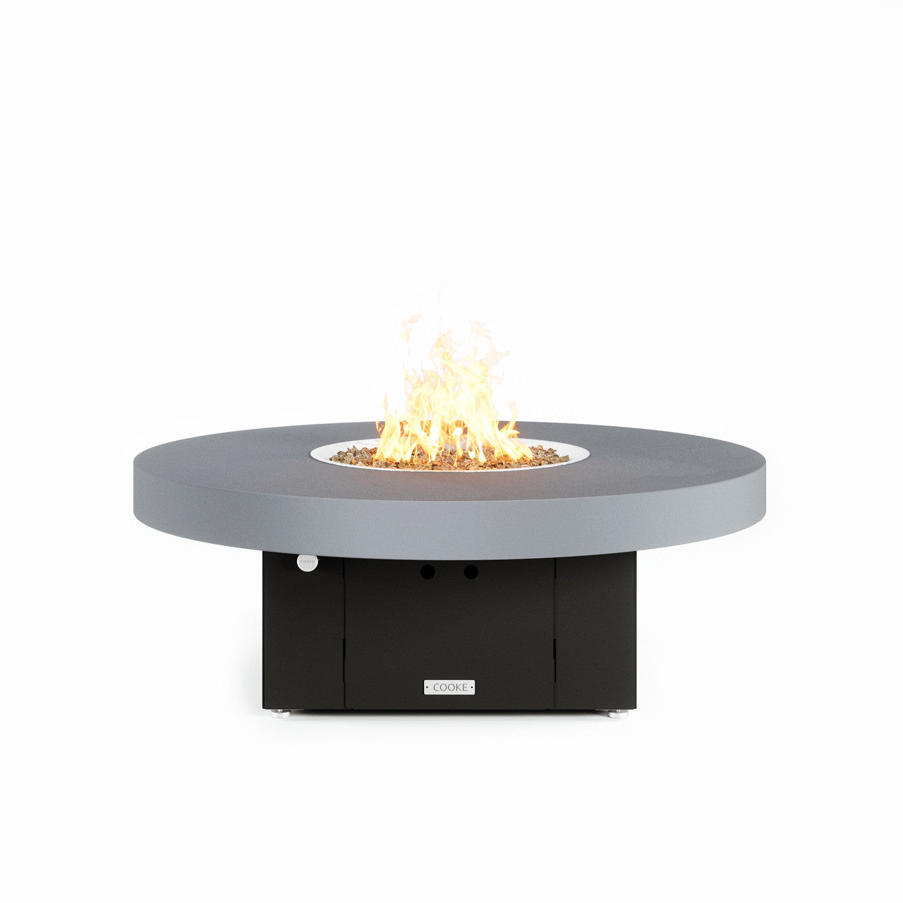 COOKE Santa Barbara Fire Pit Table 48" Diameter x 17" - Aluminum Top