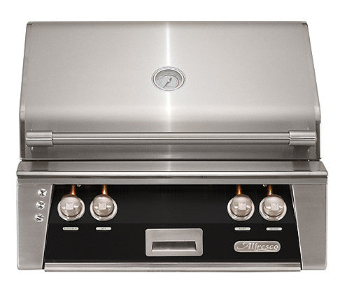 Alfresco - 30" ALXE Luxury Grill - Built-In - Jet Black
