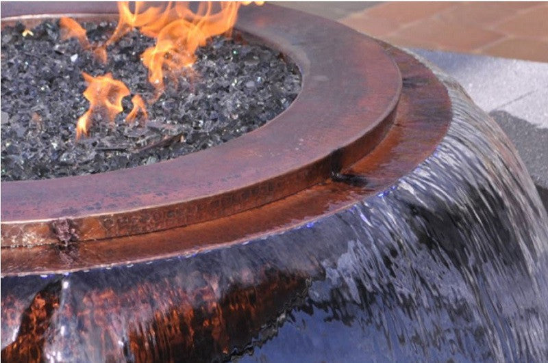 COPPER FIRE BOWL w/  360 WATER