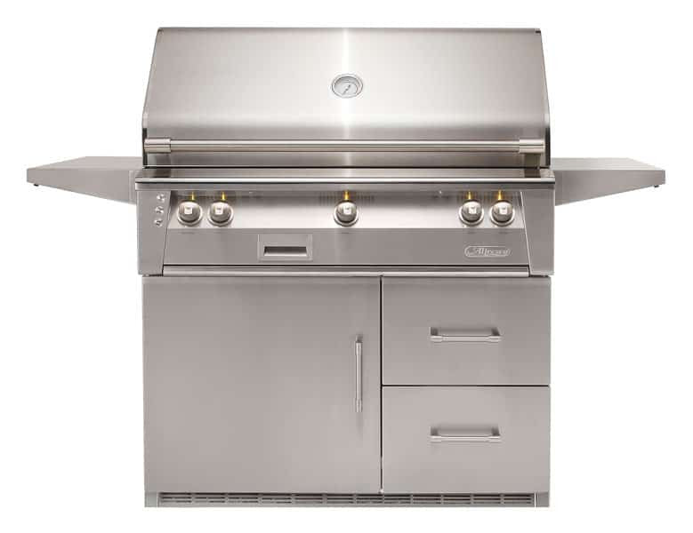 Alfresco - 42" ALXE Luxury Grill On Refrigerated Cart