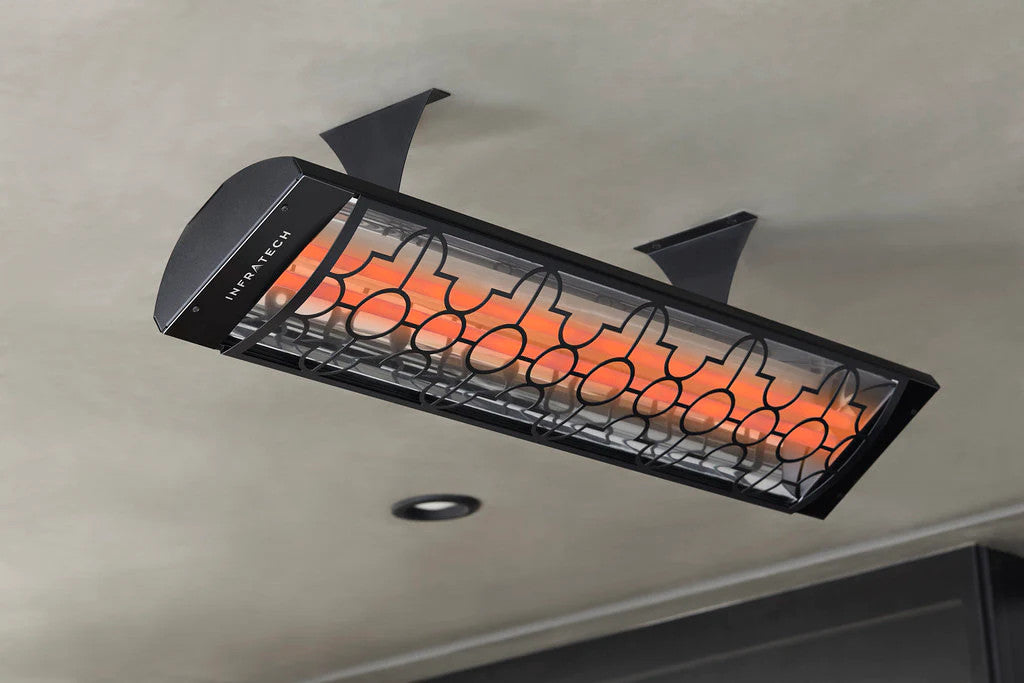 Infratech CD6024BL3 Dual Element Heater with Black Mediterranean Motif