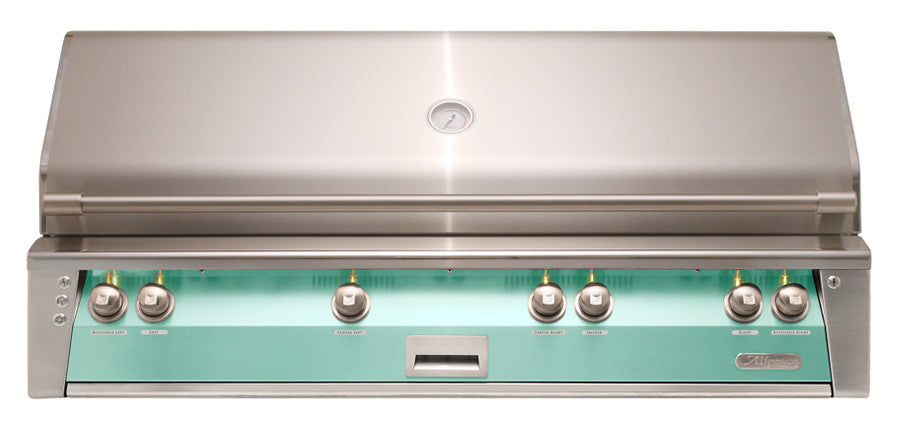 Alfresco - 56" ALXE Luxury Grill - Built-In - 3 Burner, Rotis, Smoker, SearZone™ - Light Green