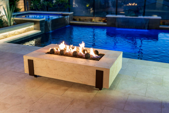American Fyre Designs - Iron Saddle - Lounge Height Firetable