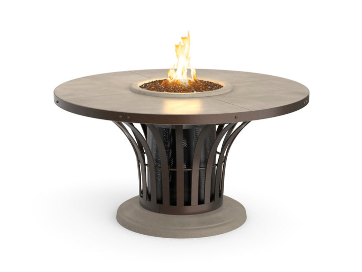 American Fyre Designs - Fiesta - Dining Height Firetable - Smoke color