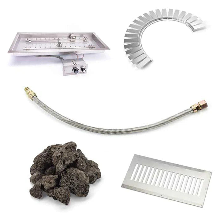 HPC Fire H-Burner FPPK Torpedo Hardscape Block Kit.