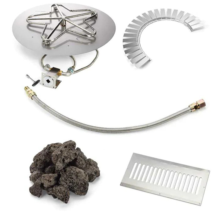 18" Round Flat FPPK Hardscape Block Kit by HPC Fire