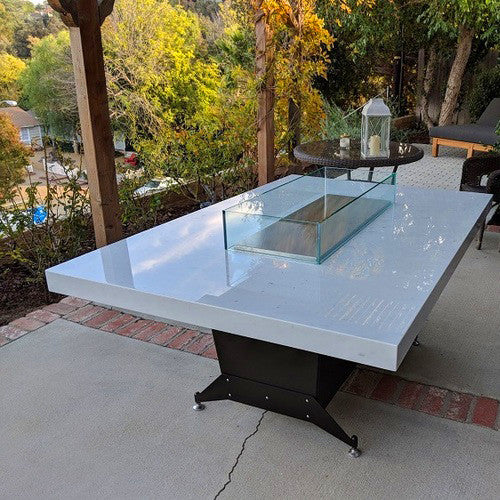 COOKE Grandview Fire Pit Table 72" x 48" x 30"H
