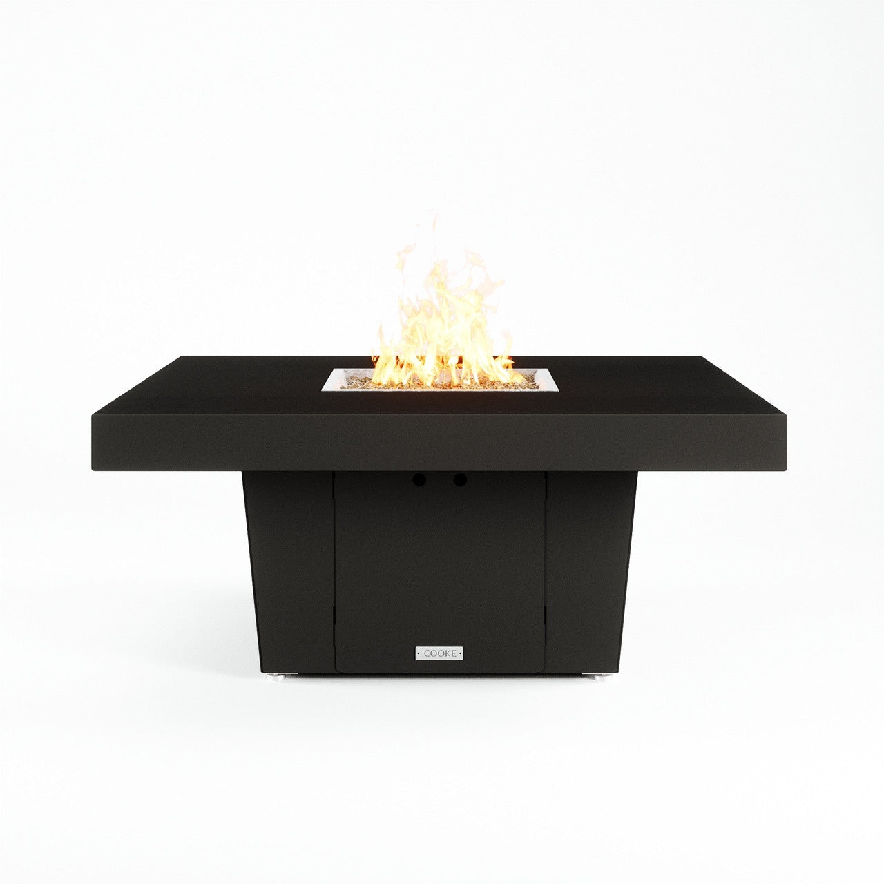COOKE Parkway 48" x 48" Black Texture Top - Black Base