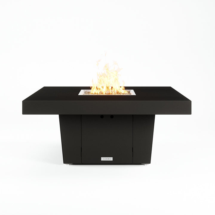 COOKE Parkway 48" x 48" Black Texture Top - Black Base