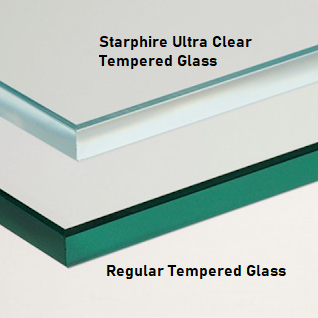 Starphire Ultra Clear Glass vs Regular Clear Glass
