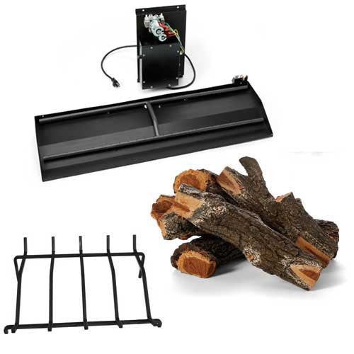 HPC Fire 22" Arizona Weathered Oak Dual Step H-Burner Electronic Ignition Fireplace