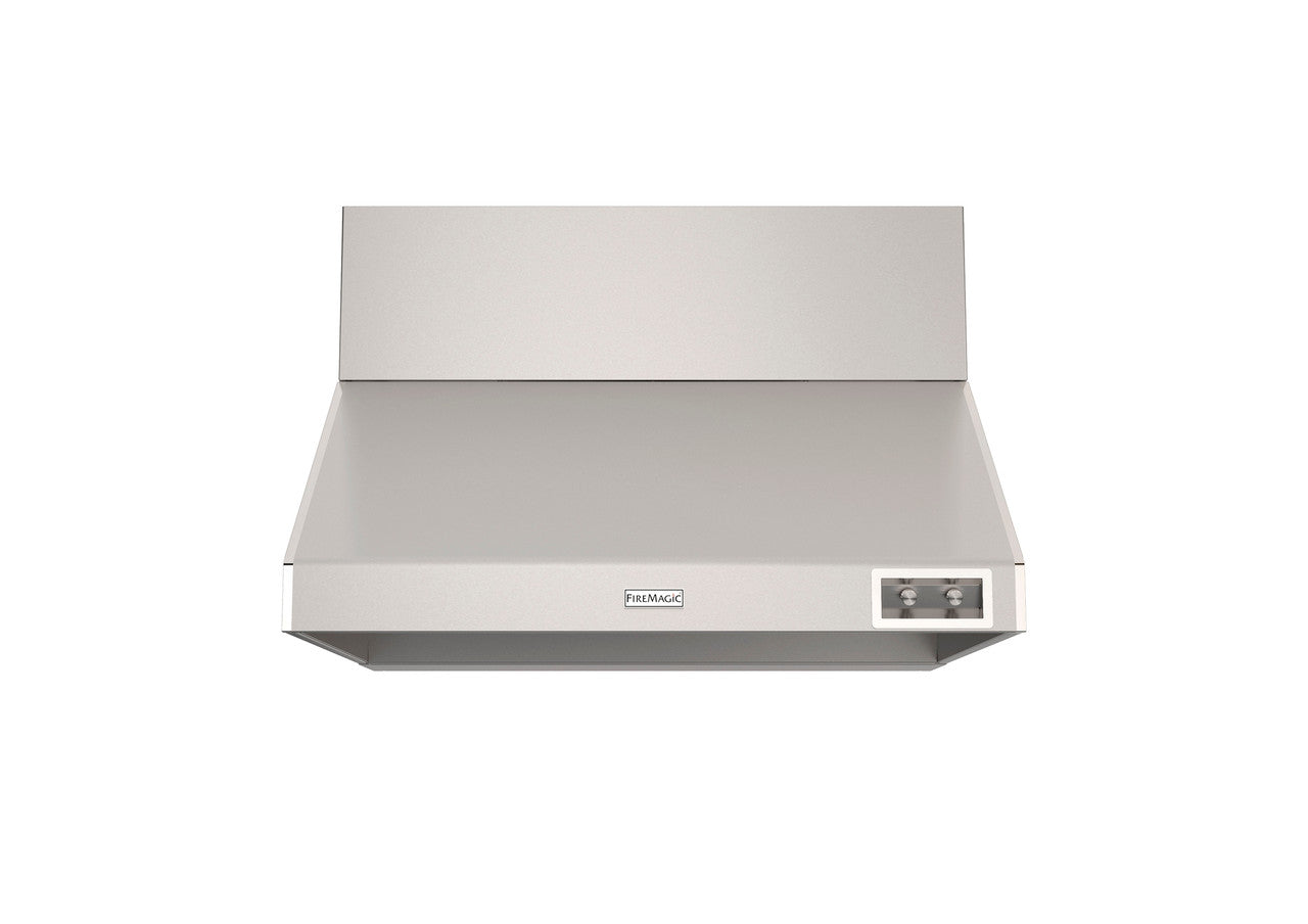 Fire Magic - Premium Power Vent Hood with Fan - Front View - Assembled
