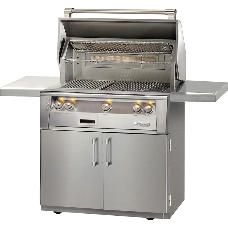 Alfresco - 36" ALXE Luxury Grill  On Cart - Freestanding
