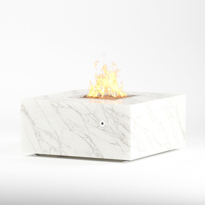 Famosa Fire Pit Table with Calacatta