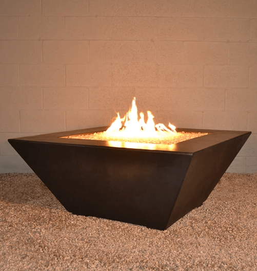 Archpot Geo 42X18 Square Fire Table