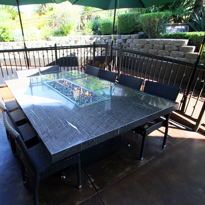 COOKE Grandview Fire Pit Table 72" x 48" x 30"H