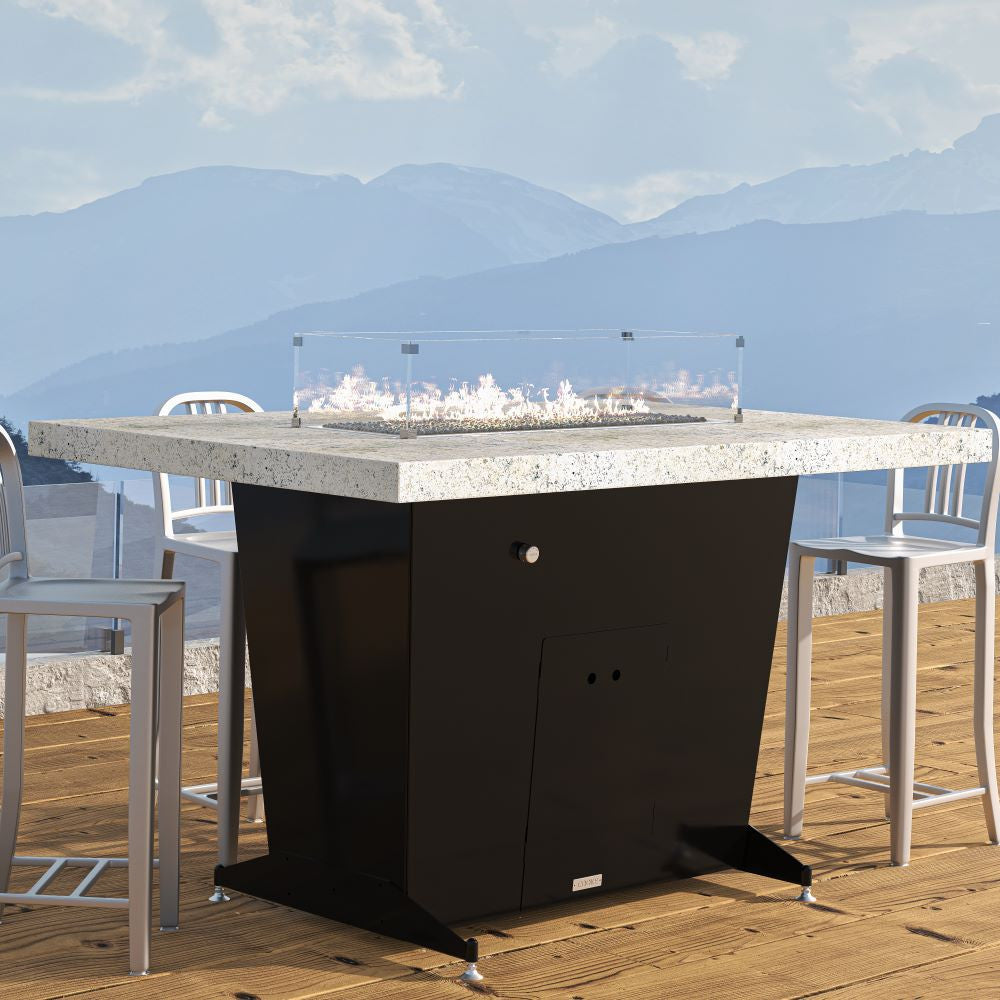COOKE Grandview Fire Pit Table 72" x 48" x 30"H