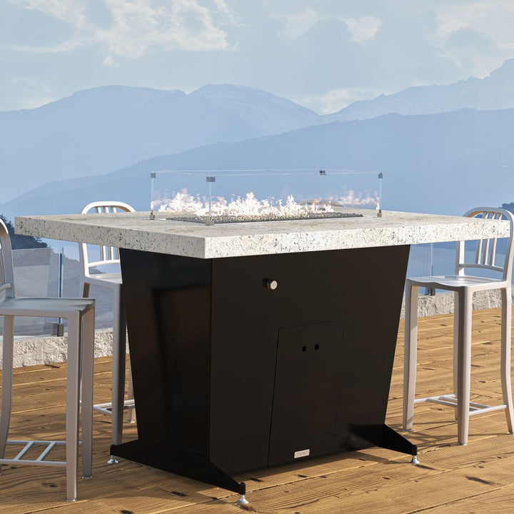 COOKE Grandview Fire Pit Table 72" x 48" x 30"H