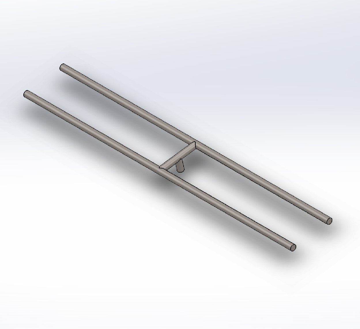 fire pit h shaped burner bottom feed