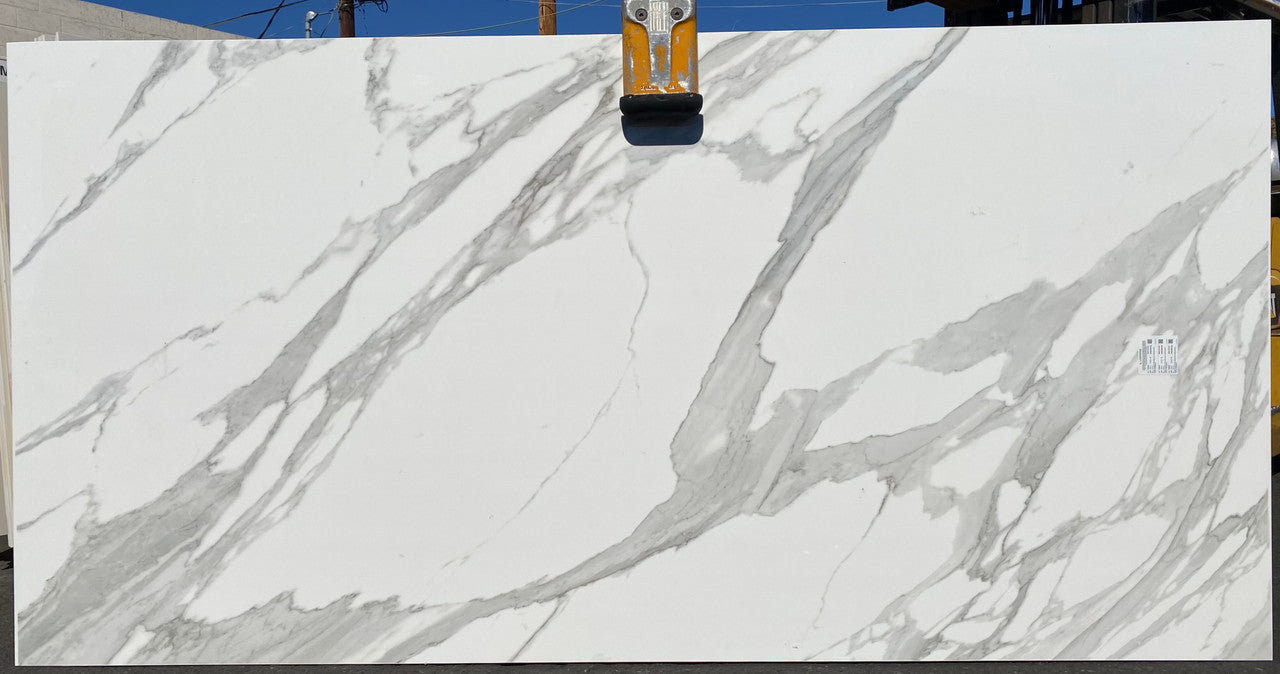 Full slab of man made White Mable 