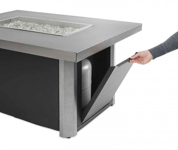 Outdoor Greatroom Caden Gas Fire Pit Table Propane Cylinder Hidden In Table Base