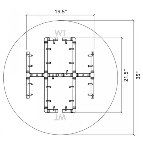 35" - 38" Square Opening - UPK240S35NG  |  UPK240S35LP