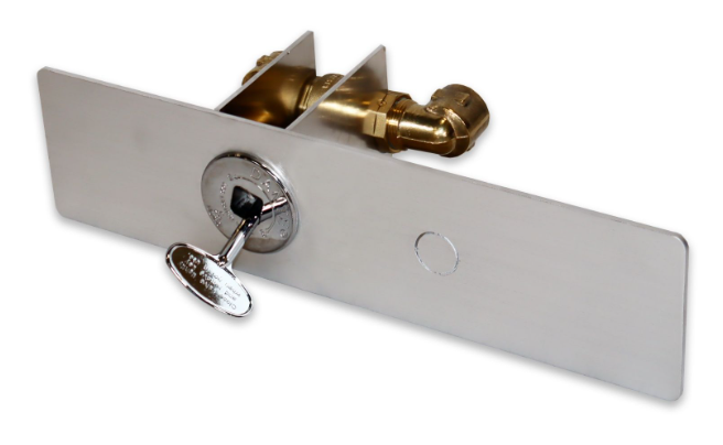 Aluminum Key Valve Mounting Plate For Paver Fire Pits + Street Elbows