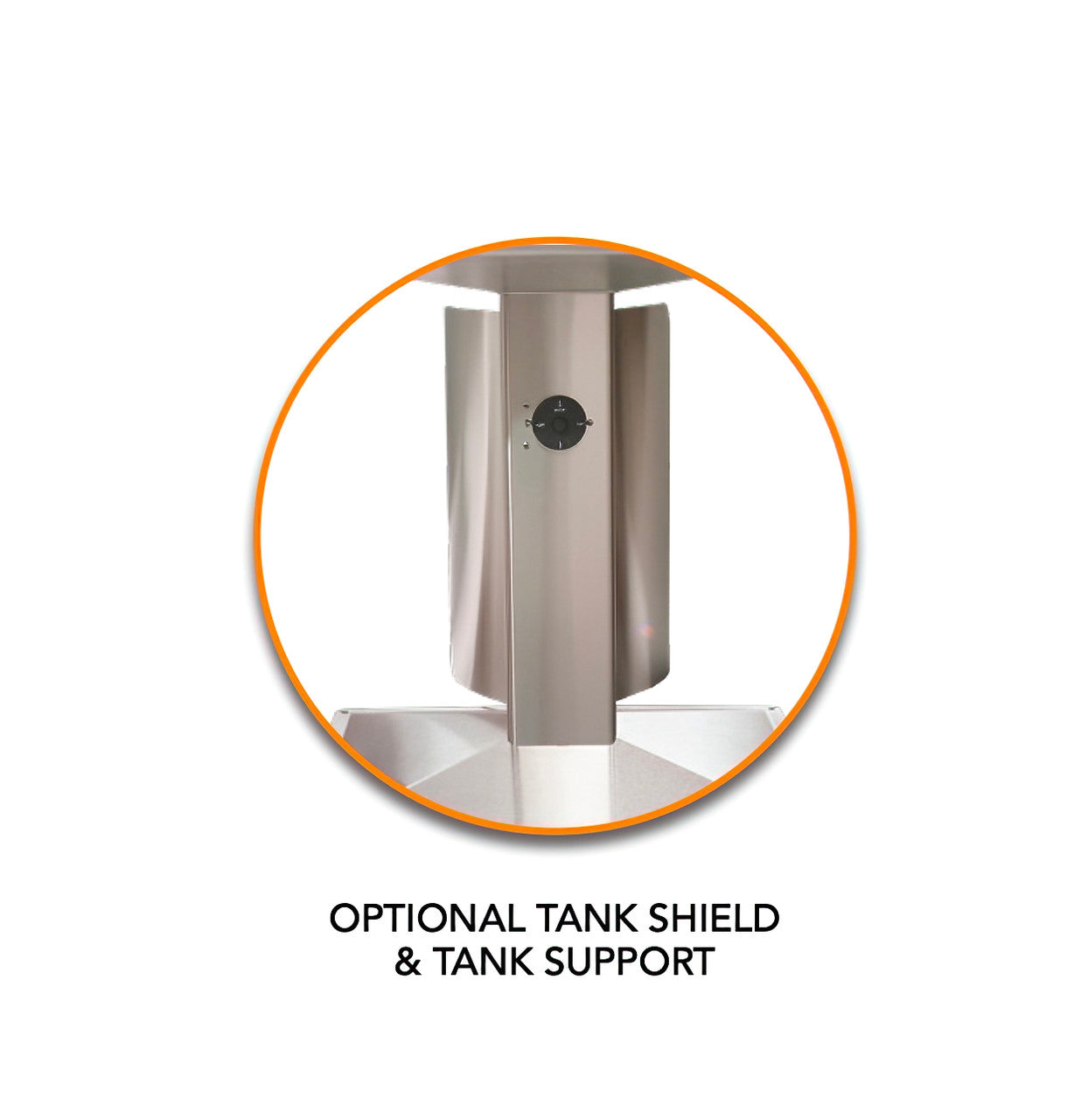 AOG - 24" Patio Post & Base - Gas Grill | T-Series - Optional Tank Shield & Tank Support