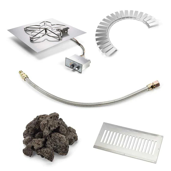 24" Square Flat FPPK Hardscape Block Kit by HPC Fire