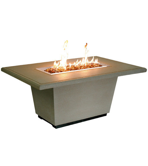 American Fyre Designs - Cosmopolitan Rectangle - Chat Height Firetable