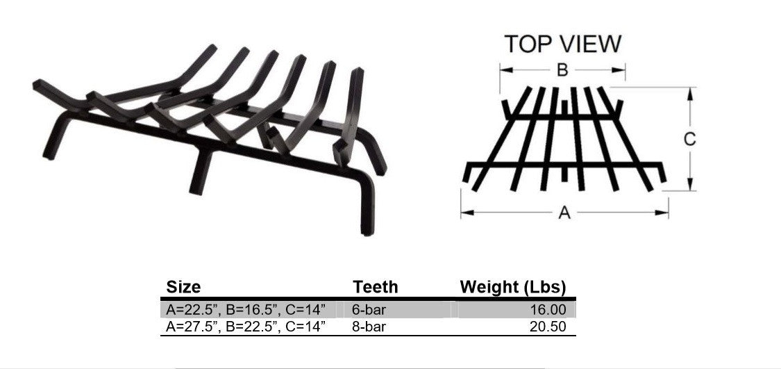 COOKE Tapered Grate