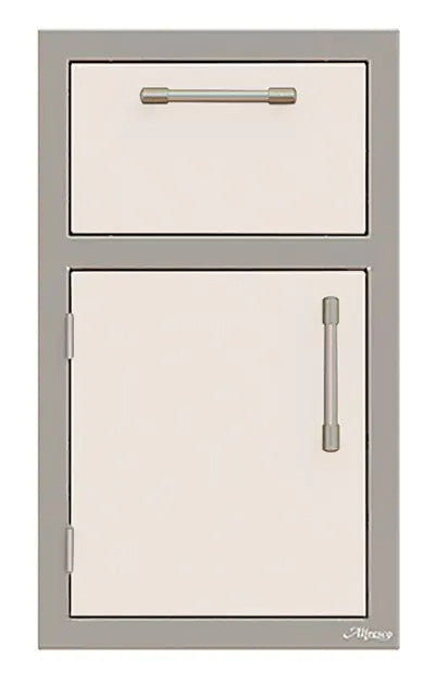 Alfresco 17-Inch Stainless Steel Left-Hinged Soft-Close Door & Drawer Combo