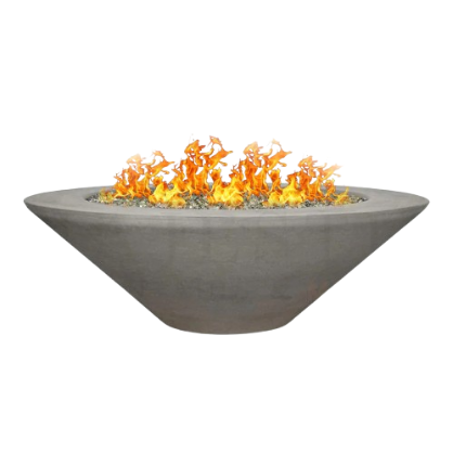 Geo Round Fire Table in  GFRC Concrete by Archpot