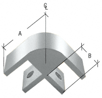 COOKE Fire Pit Glass Wind Screen Clamp Set of 8 for 3/8" Thick Glass