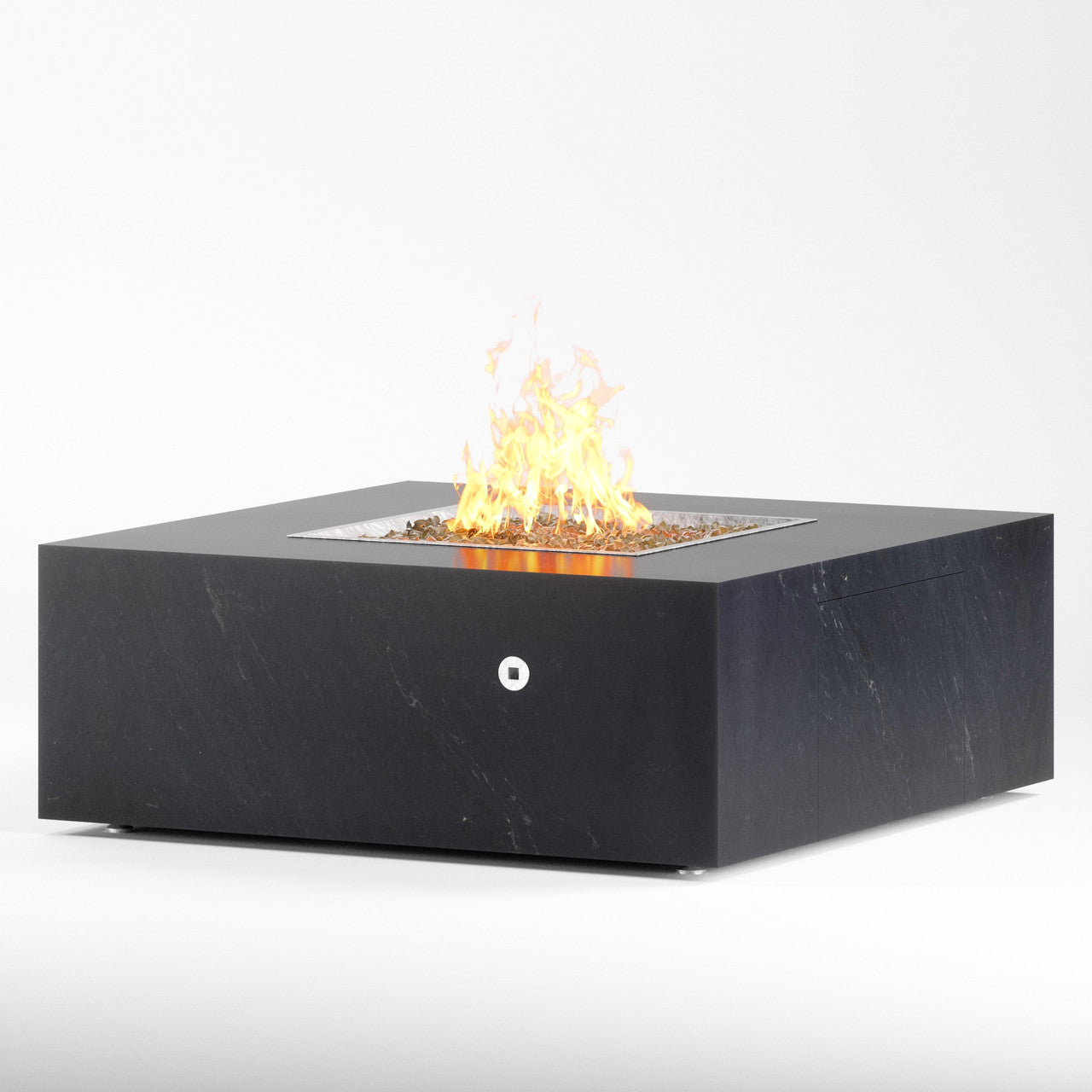 Famosa Table with Black Mist Honed Granite (Square Table Shown)