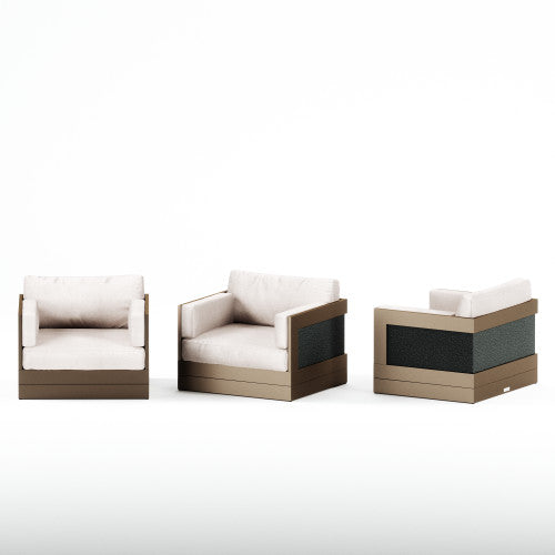 Salt Cushion, Oil Rubbed Bronze Frame, Black Pearl Granite Sides