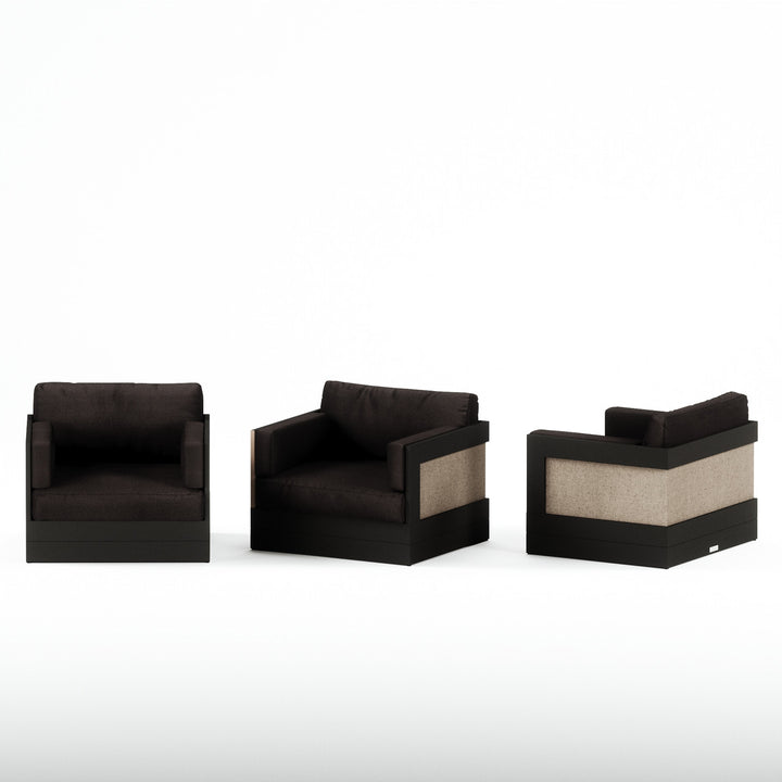 Shade Cushion, Black Frame, Ash Wood Sides