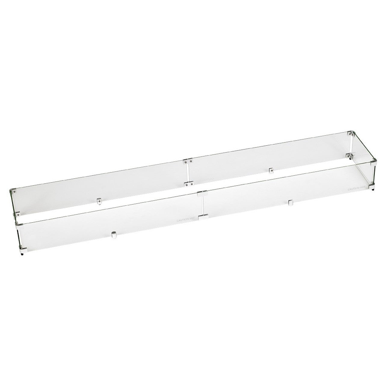 American Fire Glass  Linear Glass Flame Guard For 60" X 6" Linear Drop-In Fire Pit Pan