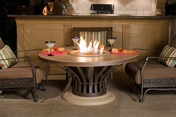 American Fyre Designs - Fiesta - Dining Height Firetable