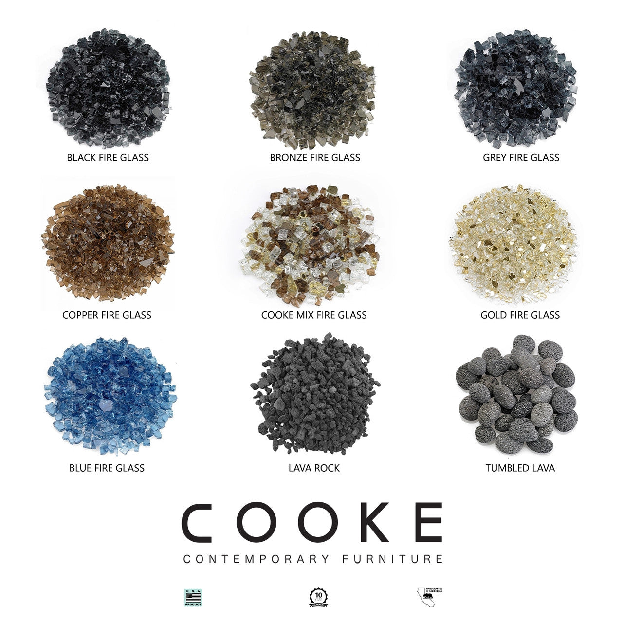 Decorative Fire Pit Media Options