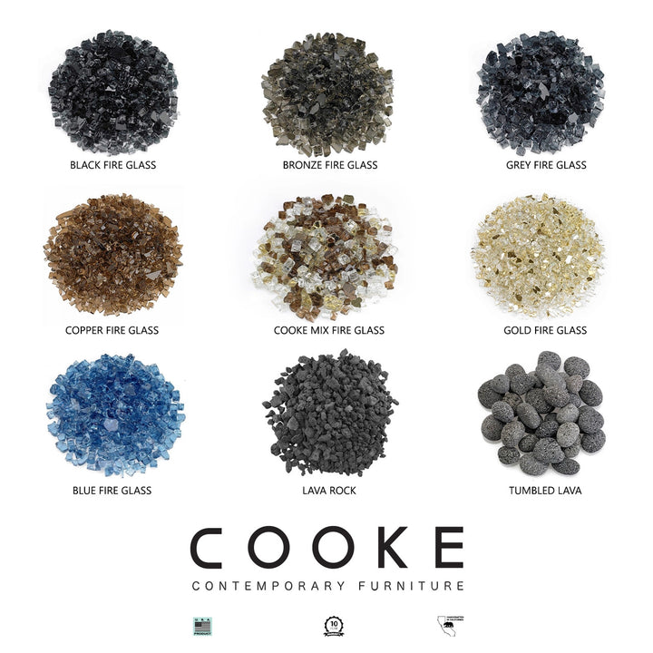 Decorative Fire Pit Media Options