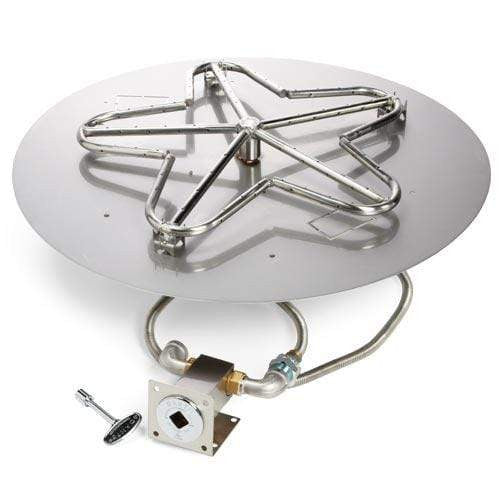 HPC Fire 30" Round Flat Pan Fire Pit Insert PENTA30 MLFPK-FLEX-LP-ST