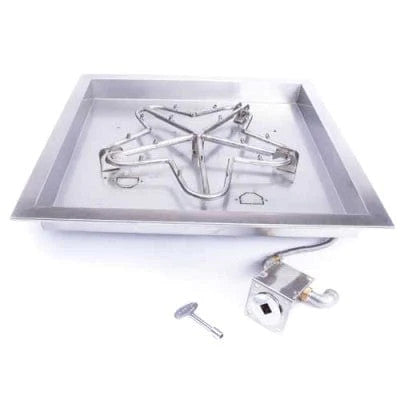 HPC Fire 30" Square Bowl Fire Pit Insert MLFPK30SQBL-FLEX