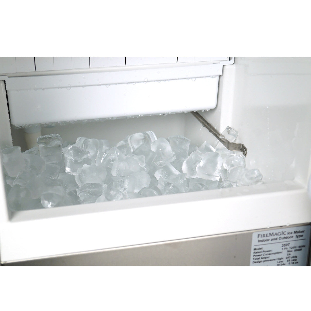 Fire Magic Outdoor Ice Maker w/ Reversible Door Hinge - Opened