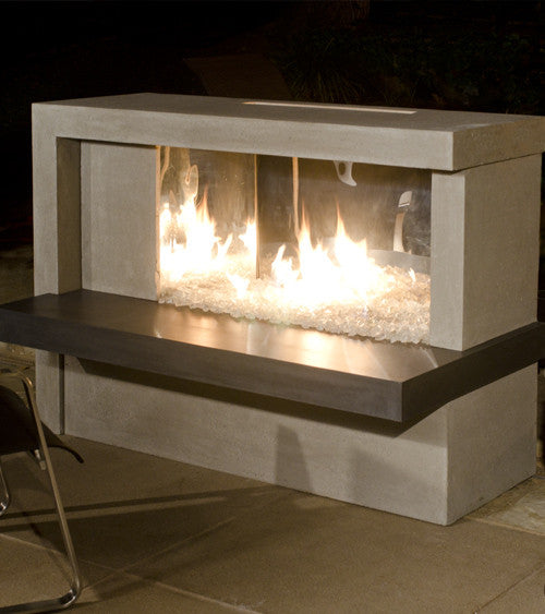 AFD Collection - Manhattan Fireplace w/ Stainless Steel Firebox