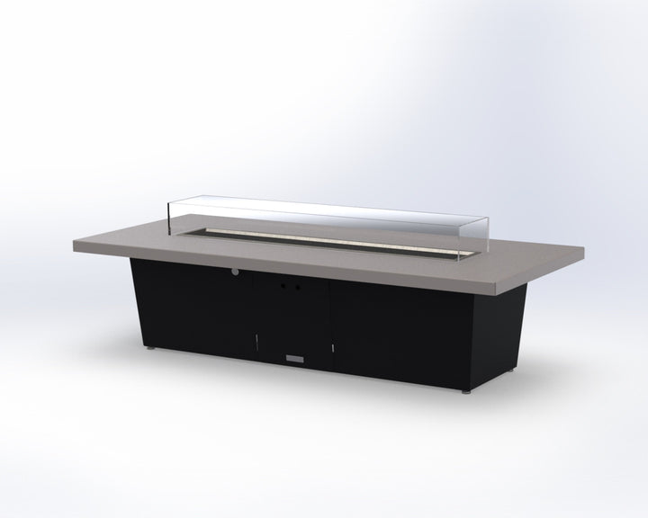 Cooke Newport Rectangular Fire Pit Table