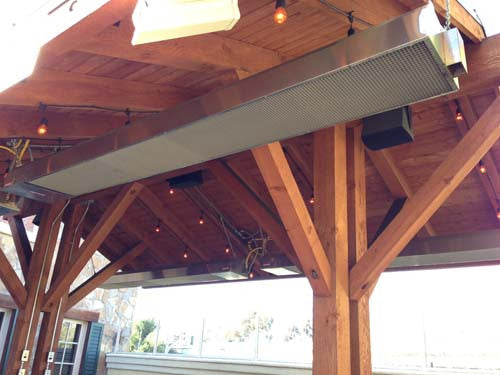 Calcana Patio Heater- 10ft High Output, Marine Grade Stainless