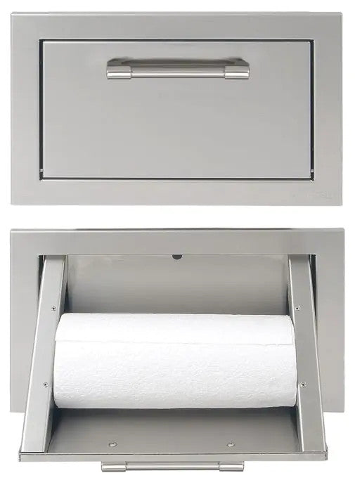 Alfresco 17-Inch Built-In Paper Towel Holder - Signal Grey-Gloss - AXE-TH-S7004