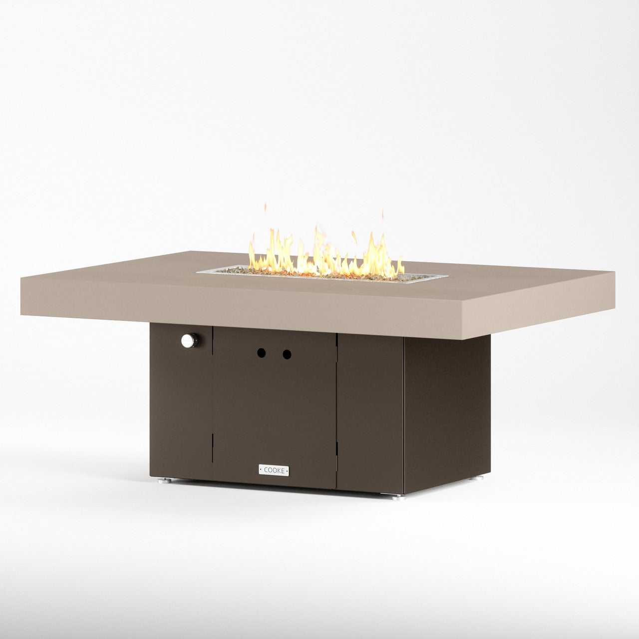 Beige powdercoat top with bronze base