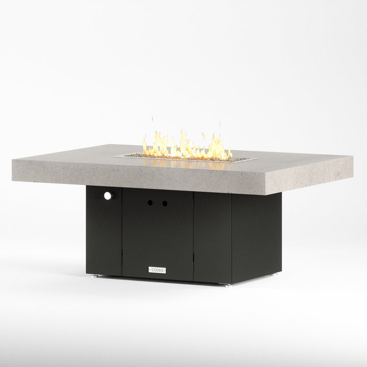 Bianco Montanha granite top with black base